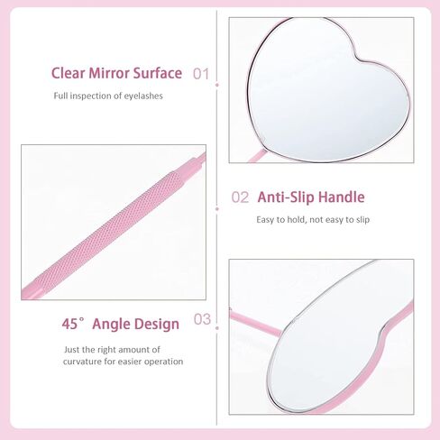 Professional Large Mirror for Eyelash Extension & Makeup - Detachable, Stainless Steel Lash Mirror Tool in Saudi Arabia