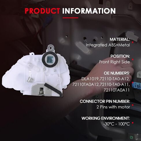 CCIYU Front Left Driver Side Door Latch Lock Actuator Compatible for Honda Accord 2008-2012,Front Left Door Lock Latch Actuator, Replace DLA1074,72150-TA0-A12,72150TA0A12 in Saudi Arabia