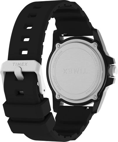 Timex Men's Diver 42mm Watch - Black Strap Black Dial Black Case in Saudi Arabia