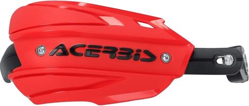 Acerbis Red/White Plastic Endurance X Handguards (2980461005) in Saudi Arabia