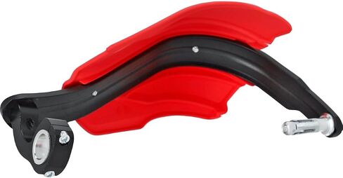 Acerbis Red/White Plastic Endurance X Handguards (2980461005) in Saudi Arabia