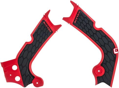Acerbis X-Grip Frame Guards Red/Black لـ Honda CRF450R 2017-2018 in Saudi Arabia