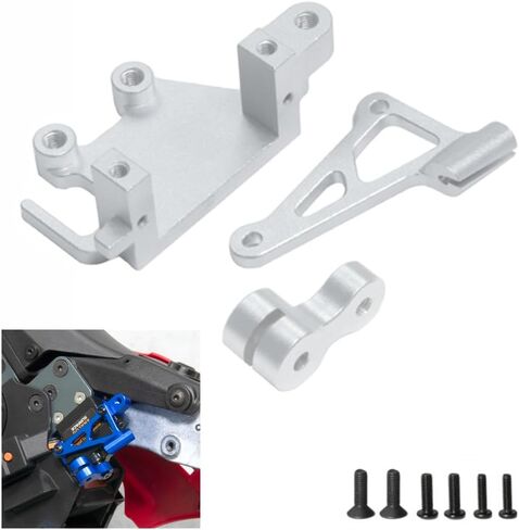 الألومنيوم 7075 RC توجيه قوس المؤازرة ترقيات الذراع أجزاء ل LOSI 1/4 الدراجة الترويجية للدراجات النارية ، استبدل # LOS261013 (Silver) in Saudi Arabia