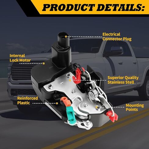محرك قفل الباب جانب السائق متوافق مع RAM 1500 2500 3500 1994-2002 55076291 55076291ab محرك الباب الأيسر الأمامي 931-634 in Saudi Arabia