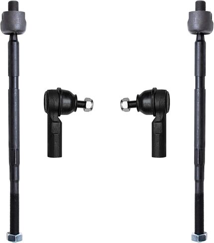 Detroit Axle - Front Tie Rods Kit for 2007-2013 Suzuki SX4, 4 Inner Outer Tie Rod End Links 2008 2009 2010 2011 2012 Replacement in Saudi Arabia