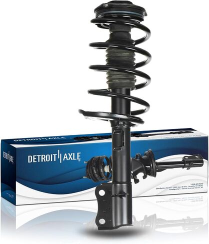 Detroit Axle - Front Left Strut for 14-19 Nissan Sentra, Driver Side Strut & Coil Spring Assembly 2014 2015 2016 2017 2018 2019 Replacement Suspension Quick Install Ready Strut Shock Assembly in Saudi Arabia