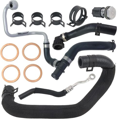 13Pcs Turbo Coolant Hose Kit Turbocharger Coolant Inlet & Return Hoses for Mini Cooper S R55 R56-R59 R60 R61 JCW Clubman 2011-2016, Replaces 11537600674 11539845352 11537565433 11537565432 in Saudi Arabia