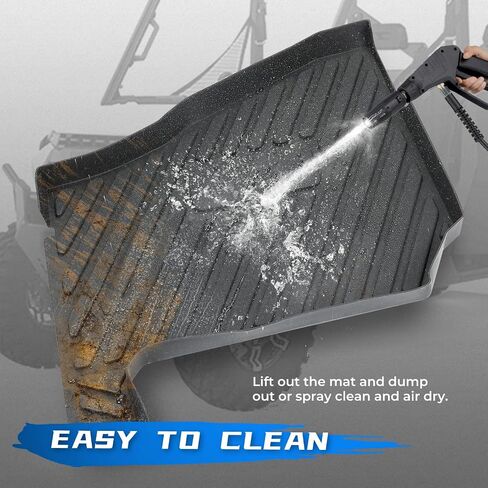 حصيرة Kemimoto UTV Floor Floor متوافقة مع Ranger XP 1000 Crew ، 4pcs TPE الأمامية الخلفية الأمامية ، وبطانات أرضية مطاطية مضادة للانزلاق بأربعة مقاعد ، وملحقات متينة للخدمة ذات الأعمدة ذات الرابع in Kuwait