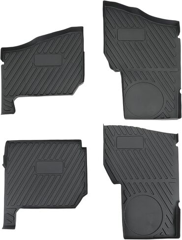 حصيرة Kemimoto UTV Floor Floor متوافقة مع Ranger XP 1000 Crew ، 4pcs TPE الأمامية الخلفية الأمامية ، وبطانات أرضية مطاطية مضادة للانزلاق بأربعة مقاعد ، وملحقات متينة للخدمة ذات الأعمدة ذات الرابع in Kuwait