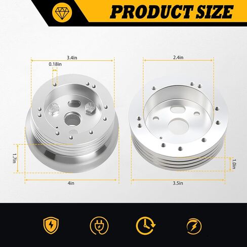 5 & 6 Hole Billet Steering Wheel Hub Adapter A01-56P in Saudi Arabia