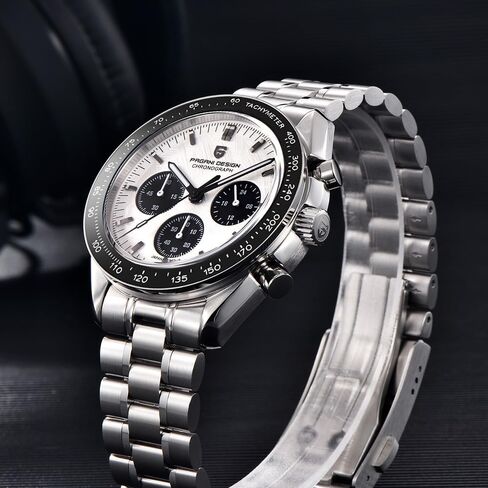 Haiqin Pagani Design 1701 Men's Watches اليابانية VK63 حركة الكوارتز من الفولاذ المقاوم للصدأ in Kuwait