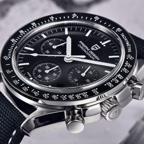 Haiqin Pagani Design 1701 Men's Watches اليابانية VK63 حركة الكوارتز من الفولاذ المقاوم للصدأ in Kuwait