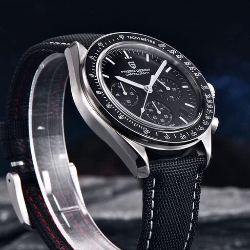 Haiqin Pagani Design 1701 Men's Watches اليابانية VK63 حركة الكوارتز من الفولاذ المقاوم للصدأ in Kuwait