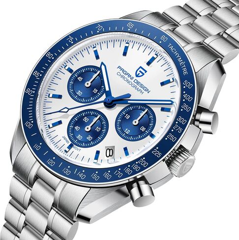 Haiqin Pagani Design 1701 Men's Watches اليابانية VK63 حركة الكوارتز من الفولاذ المقاوم للصدأ in Kuwait