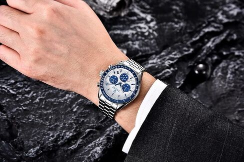 Haiqin Pagani Design 1701 Men's Watches اليابانية VK63 حركة الكوارتز من الفولاذ المقاوم للصدأ in Kuwait