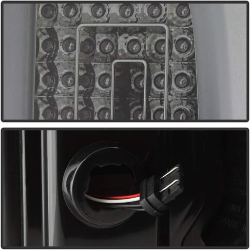 ACANII - For [3D Sequential] 2014-2018 Chevy Silverado LED Tube Tail Lights Brake Lamps SMOKE in Saudi Arabia