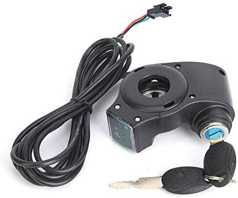 Aynefy Motorcycle Throttle Lock, Electric Scooter Throttle Otorcycle Throttle Lock Thumb Throttle Led Digital Voltage Display Battery Voltage Switch Power with Key Lock in Saudi Arabia