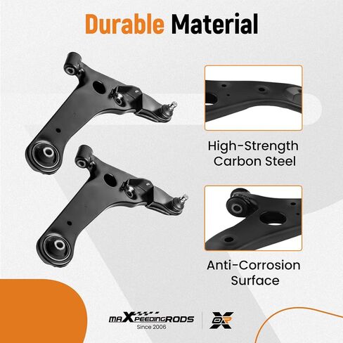 maXpeedingrods 2Pcs Front Lower Control Arm w/Ball Joint for Mitsubishi Outlander 2003 2004 2005 2006, RK620546 RK620547 in Saudi Arabia