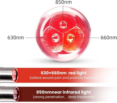 Infrared and red Light Therapy Sticks, Used to Improve Joint and Muscle Pain, Portable Near-Infrared Light Therapy for The Body and face, Handheld red Light Therapy Device in Saudi Arabia