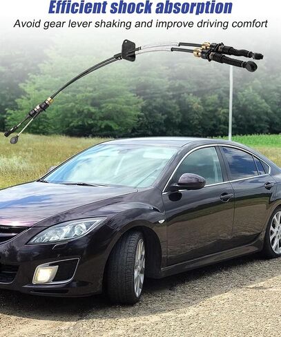 Transmission Gear Shift Cable Fit for Mazda 6 2003-2008 2.3L 3.0L, Manual Gear Shift Control Cable Replace GK2C-46-500L GK2C4650L in Saudi Arabia