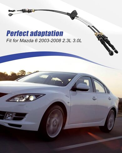 Transmission Gear Shift Cable Fit for Mazda 6 2003-2008 2.3L 3.0L, Manual Gear Shift Control Cable Replace GK2C-46-500L GK2C4650L in Saudi Arabia