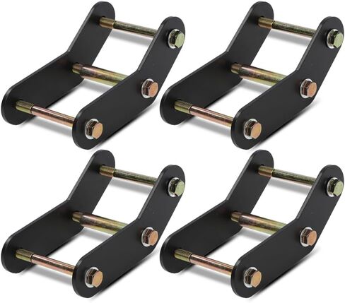 GRAND ORANGE 2" Shackle Relocation Lift Kit, Front and Rear, Compatible with Jeep Wrangler YJ 4WD 2WD 1987-1995, 4Pcs Black 2 Inch Shackle Leveling Lift Kit in Saudi Arabia