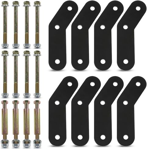 GRAND ORANGE 2" Shackle Relocation Lift Kit, Front and Rear, Compatible with Jeep Wrangler YJ 4WD 2WD 1987-1995, 4Pcs Black 2 Inch Shackle Leveling Lift Kit in Saudi Arabia