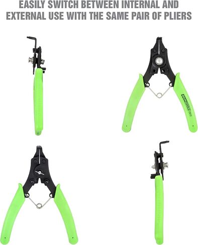 OEMTOOLS 25397 6-1/2" Heavy Duty Snap Ring 2 Piece Pliers Set, External and Internal Circlip Pliers, Retaining Ring Remover Set in Saudi Arabia