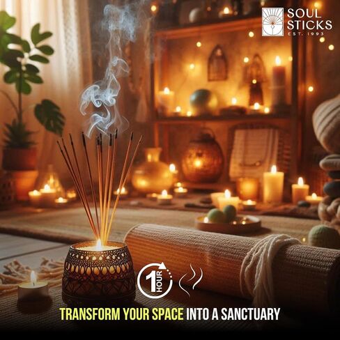 Soul Sticks Premium Percense-حزمة 90 جرام-عصي طويلة الأمد ، وعصي 9 بوصات لتنظيف المنزل والطاقة ، والتأمل ، واليوغا والاسترخاء (7 رئيس الأساقفة) in Saudi Arabia