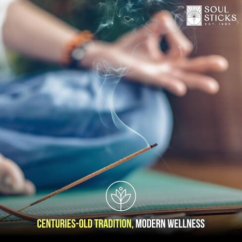 Soul Sticks Premium Percense-حزمة 90 جرام-عصي طويلة الأمد ، وعصي 9 بوصات لتنظيف المنزل والطاقة ، والتأمل ، واليوغا والاسترخاء (7 رئيس الأساقفة) in Saudi Arabia