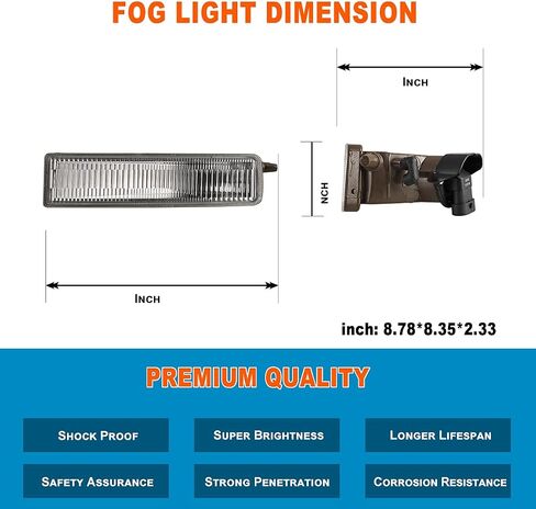 Nixon Offroad Fog Light Light for 2003-2006 Scion XB ، OEM Pumper Driving Lights Lights Lamps Placems ، 2 PCS Lens in Kuwait