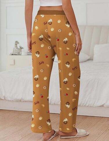 Ekouaer Womens Pajama Pants Soft Comfy Pj Pants للنساء على نطاق واسع في الساق مرنة نوم قاع مع جيوب in Saudi Arabia