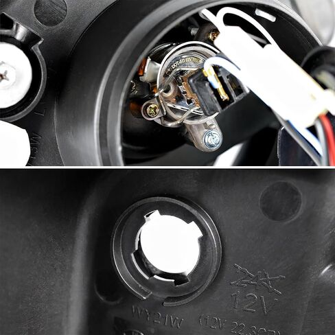 SPEC-D TUNING JDM Glossy Black Smoke LED Projector Headlights Compatible with 2007-2011 Honda CR-V, Left + Right Pair Headlamps Assembly in Saudi Arabia