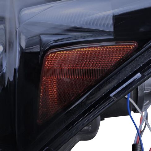 SPEC-D TUNING JDM Glossy Black Smoke LED Projector Headlights Compatible with 2007-2011 Honda CR-V, Left + Right Pair Headlamps Assembly in Saudi Arabia