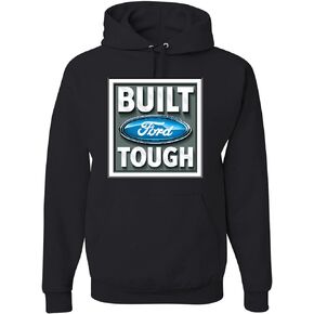 سويت شيرت بغطاء للرأس برسوم جرافيكية للجنسين من Wild Bobby Build Ford Tough Logo Cars and Trucks in Kuwait