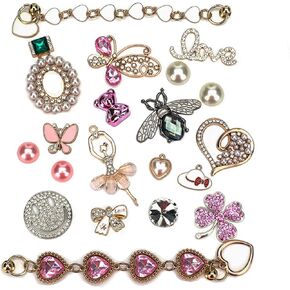 Fashion jewelry bling accessories birthday cute designer shoe charms for women girl gifts