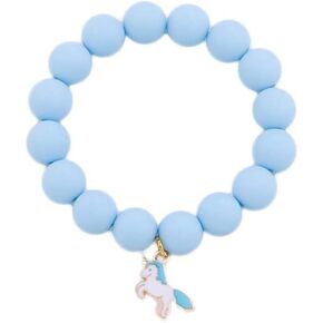 Caiyao Colorful Beaded Bracelet for Girls Rainbow Sunflower Heart Meteor Kylin Pendant Bracelet Cute Cartoon Charm Bracelet