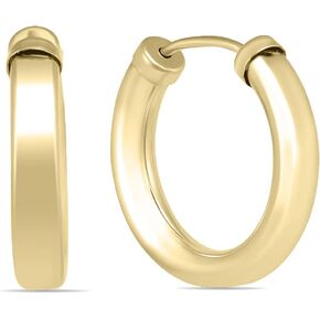 15MM - 50MM 14K Yellow Gold Filled Endless Hoop Earrings (3mm Gauge)