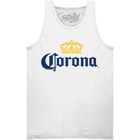 Tee Luv Men's Corona Tank Top - Corona Beer Crown Logo Tank Shirt