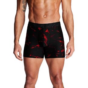Under Armour Men's Tech 6-inch Boxerjock 1-Pack, Red Dye Print, Large