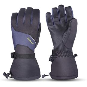 SkyGenius Ski Gloves,Winter Waterproof Snowboard Warm Gloves Touchscreen for Cold Weather Outdoor Sport Men Women