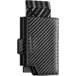 DUGRAFT Card Holder Wallet with Coin Pocket Magnetic Closure RFID Blocking Pop Up Cards With ID Window & Money Organizers