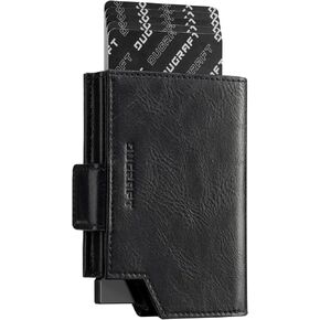 DUGRAFT Card Holder Wallet with Coin Pocket Magnetic Closure RFID Blocking Pop Up Cards With ID Window & Money Organizers