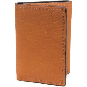 Genuine Buffalo Bison Trifold 9 Card Leather Wallet Handmade