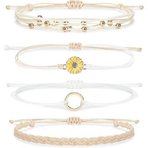 Harry and Henry Boho String Bracelets for Teen Girl Gifts Trendy Stuff Adjustable Handmade Braided Friendship Bracelet Waterproof Surfer Bracelets for Women Stocking Stuffers for Christmas Gifts 2023