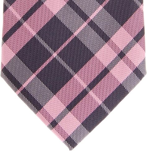 Retreez Preppy Plaid Check Woven Microfiber 3.15" Men's Tie - Various Color in Saudi Arabia