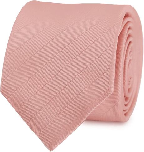 ربطة عنق عصرية للرجال من Tie Bar، لون سادة، نذر متعرج، 3 × 58 بوصة in Kuwait