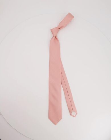 ربطة عنق عصرية للرجال من Tie Bar، لون سادة، نذر متعرج، 3 × 58 بوصة in Kuwait