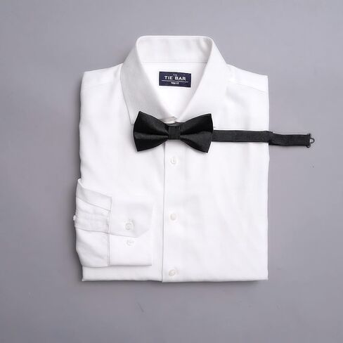 ربطة عنق من الحرير المضلع المنسوج 100% بلون واحد من ذا تاي بار in Kuwait