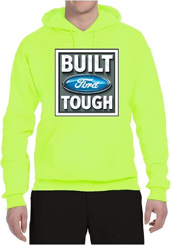 سويت شيرت بغطاء للرأس برسوم جرافيكية للجنسين من Wild Bobby Build Ford Tough Logo Cars and Trucks in Kuwait